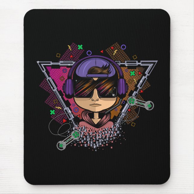 Gamer Boy Mouse Mat (Front)