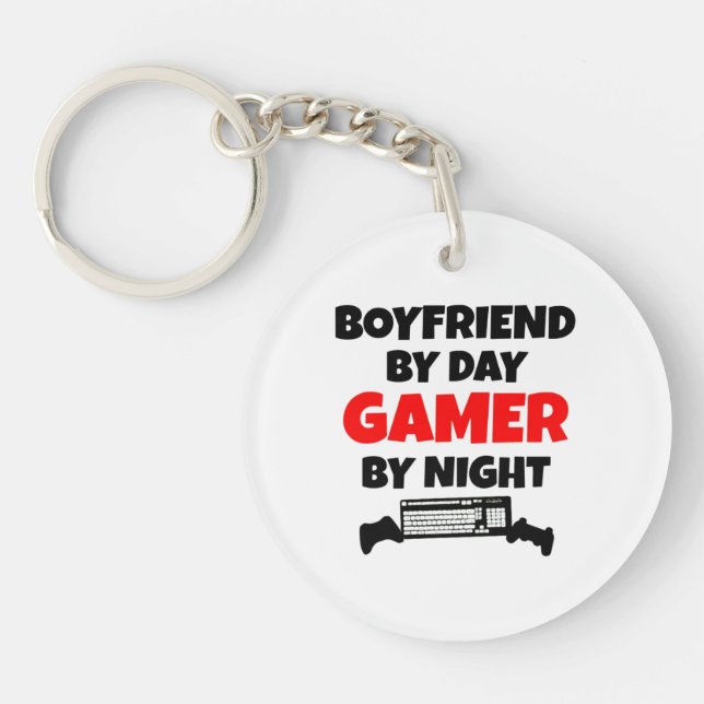 Gamer Boyfriend Key Ring (Front)