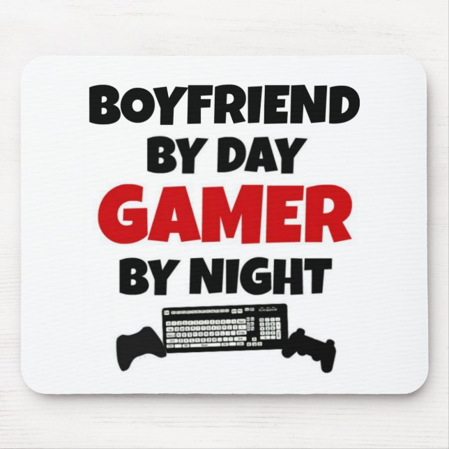 Gamer Boyfriend Mouse Mat (Front)
