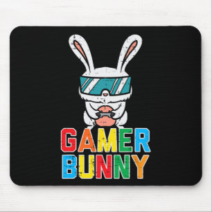Gamer Bunny Cute Easter Video Game Gaming Boys Kid Mouse Mat