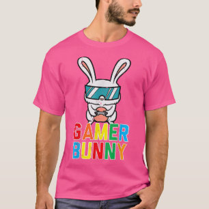 Gamer Bunny Cute Easter Video Game Gaming Boys Kid T-Shirt
