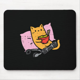 Gamer Cat Ramen Kawaii Gaming Japanese Women Girls Mouse Mat