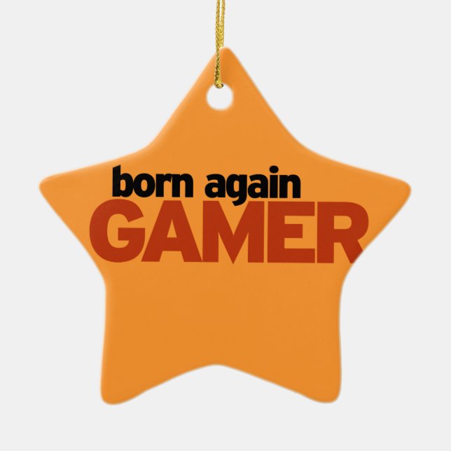 Gamer Ceramic Tree Decoration (Front)