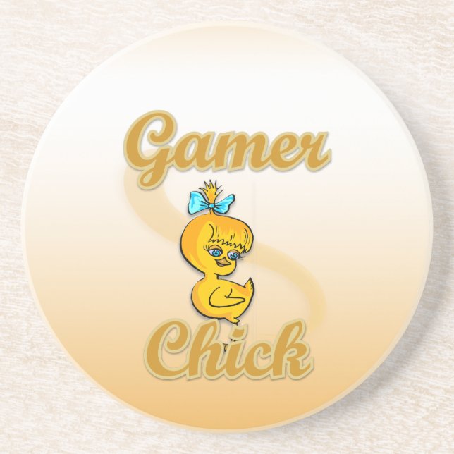 Gamer Chick Coaster (Front)