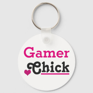 Gamer Chick Key Ring