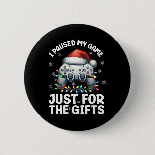 Gamer Christmas Gaming Xmas Video Games Boys Chris 6 Cm Round Badge