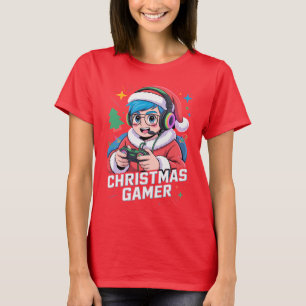 Gamer Christmas Gifts Cool Kids Holiday Gamer  T-Shirt