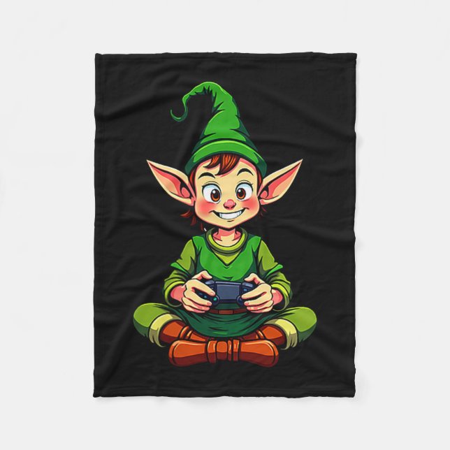 Gamer Christmas Pajamas Kids Boys Youth Christmas  Fleece Blanket (Front)