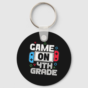 Gamer Ck To School Funny Game 4th Grade Kids Boys  Key Ring