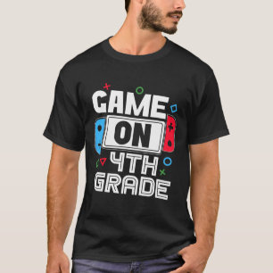Gamer Ck To School Funny Game 4th Grade Kids Boys T-Shirt