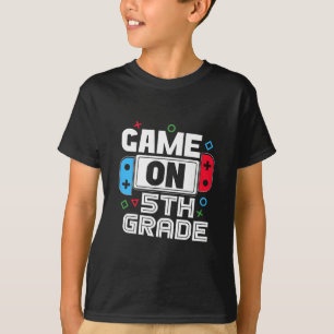 Gamer Ck To School Funny Game 5th Grade Kids Boys T-Shirt