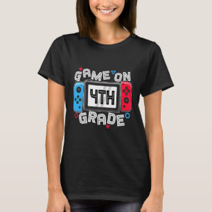 Gamer Ck To School Funny Game On 4th Grade Kids Bo T-Shirt