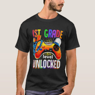Gamer Ck To School Gamepad 1st First Grade Level U T-Shirt