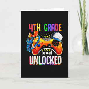 Gamer Ck To School Gamepad 4th Fourth Grade Level  Card