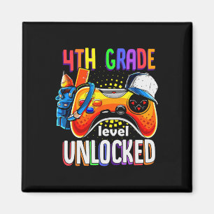 Gamer Ck To School Gamepad 4th Fourth Grade Level  Magnet