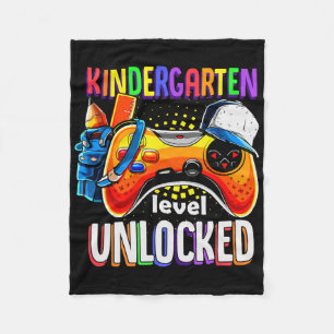 Gamer Ck To School Gamepad Kindergarten Level Unlo Fleece Blanket