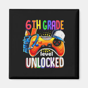 Gamer Ck To School Gamepad Sixth 6th Grade Level U Magnet