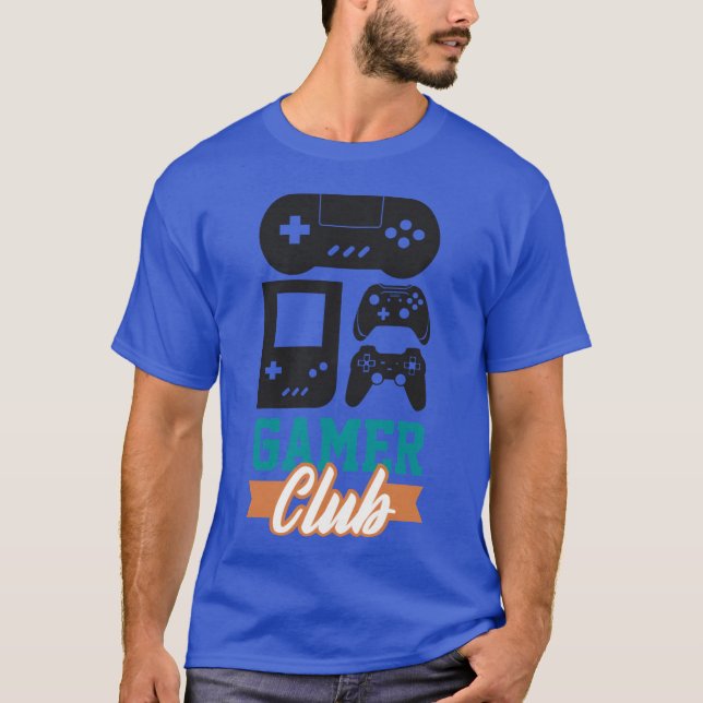 Gamer Club Video Game Player Gamers Gaming Gifts r T-Shirt (Front)