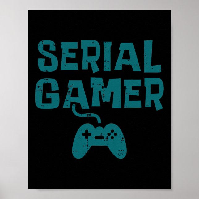 Gamer Controller Fun Gaming Video Game Lover Boys  Poster (Front)