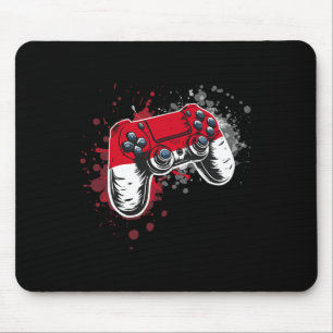 Gamer Controller With Monaco Flag  Mouse Mat