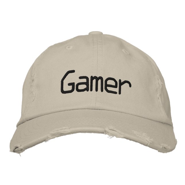 Gamer - Customised Embroidered Hat (Front)