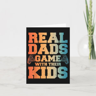 Gamer Dad Art For Gaming Dad Daddy Men Game Lover  Card