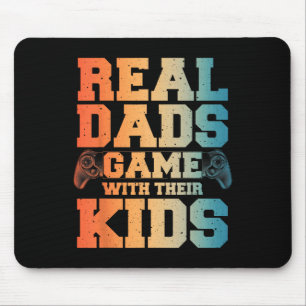 Gamer Dad Art For Gaming Dad Daddy Men Game Lover Mouse Mat