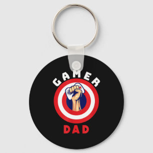 Gamer Dad Funny Gaming Quotes Cool Fathers Gift Key Ring