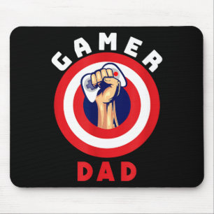 Gamer Dad Funny Gaming Quotes Cool Fathers Gift Mouse Mat