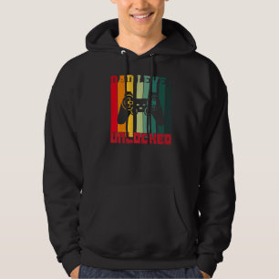 Gamer Dad Level Unlocked Gamer Pregnancy Announcem Hoodie