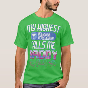 Gamer Dad Leveling Up to Daddy Soon to be Future F T-Shirt