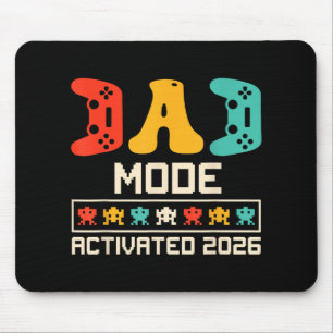 Gamer Dad Mode Activated 2026 Funny Future Father Mouse Mat