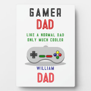 Gamer Dad Plaque – Like a Normal Dad, Only Cooler