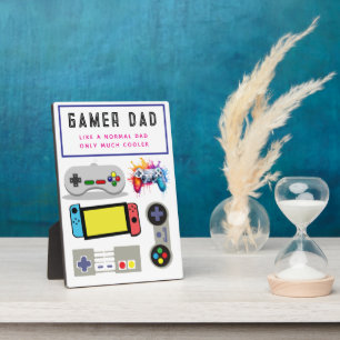 Gamer Dad Plaque – Like a Normal Dad, Only Cooler