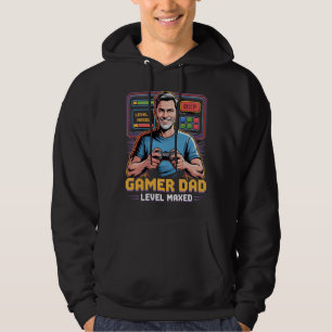Gamer Dad Tshirt Level Maxed for Video Game Lovers