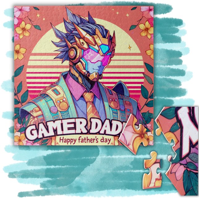Gamer Daddy Happy Father's Day | Jigsaw Puzzle (Creator Uploaded)