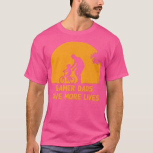Gamer Dads Have More Lives Father's Day Video Game T-Shirt