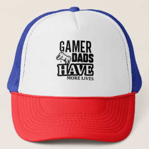 Gamer Dads Have More Lives Trucker Hat