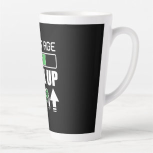 Gamer Do Not Age I Just Level Up Latte Mug