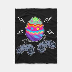 Gamer Easter Egg Gaming Video Game Lover Gifts Kid Fleece Blanket
