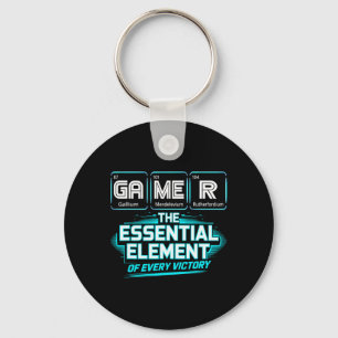 Gamer Element Periodic Table Chemistry Science Pla Key Ring