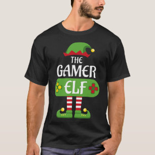 Gamer Elf Christmas Matching Group Family T-Shirt