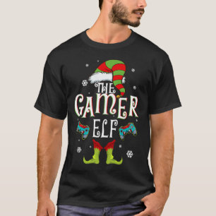 Gamer Elf Family Matching Christmas Group Fun Gift T-Shirt