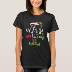 Gamer Elf Family Matching Christmas Group Funny T-Shirt