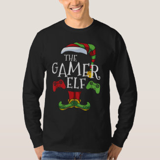 Gamer Elf Family Matching Christmas T-Shirt