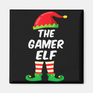 Gamer Elf Family Matching Funny Christmas Costume Magnet