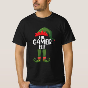 Gamer Elf Matching Family Christmas Gamer T-Shirt