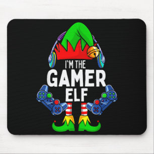 Gamer Elf Matching Family Christmas  Mouse Mat