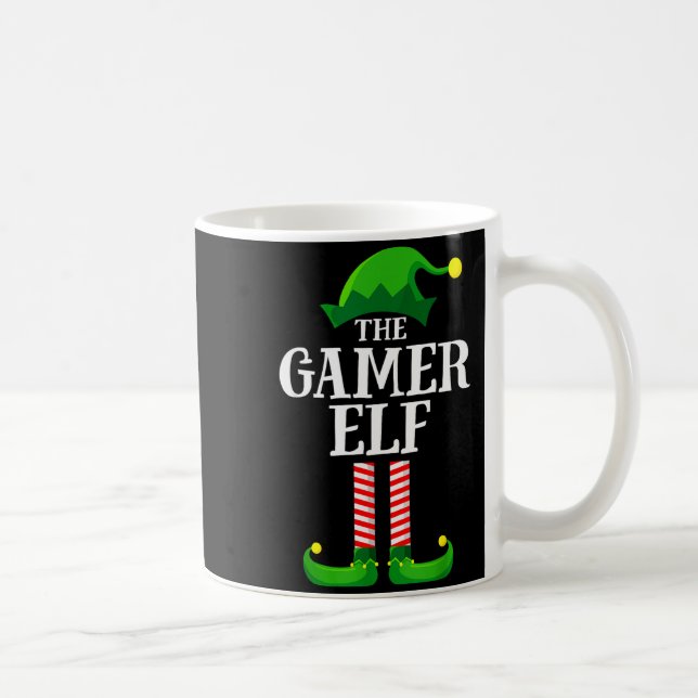 Gamer Elf Matching Family Group Christmas Party Py Coffee Mug (Right)