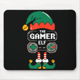 Gamer Elf Matching Family Group Christmas Party Py Mouse Mat